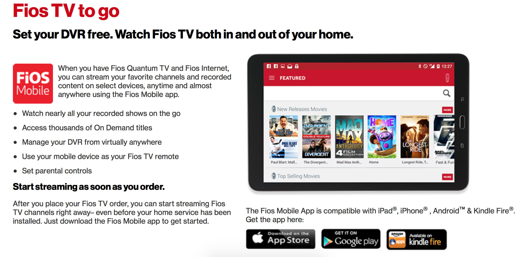 Fios Mobile APP 