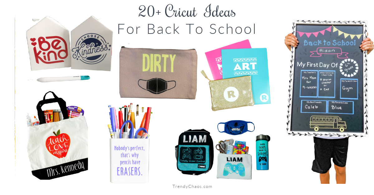 20+ Ideas to Personalize Back to School with Cricut