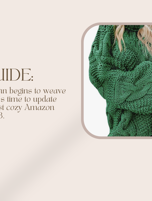 Amazon Fall 2023 Sweater Guide: Cozy Styles and Colors